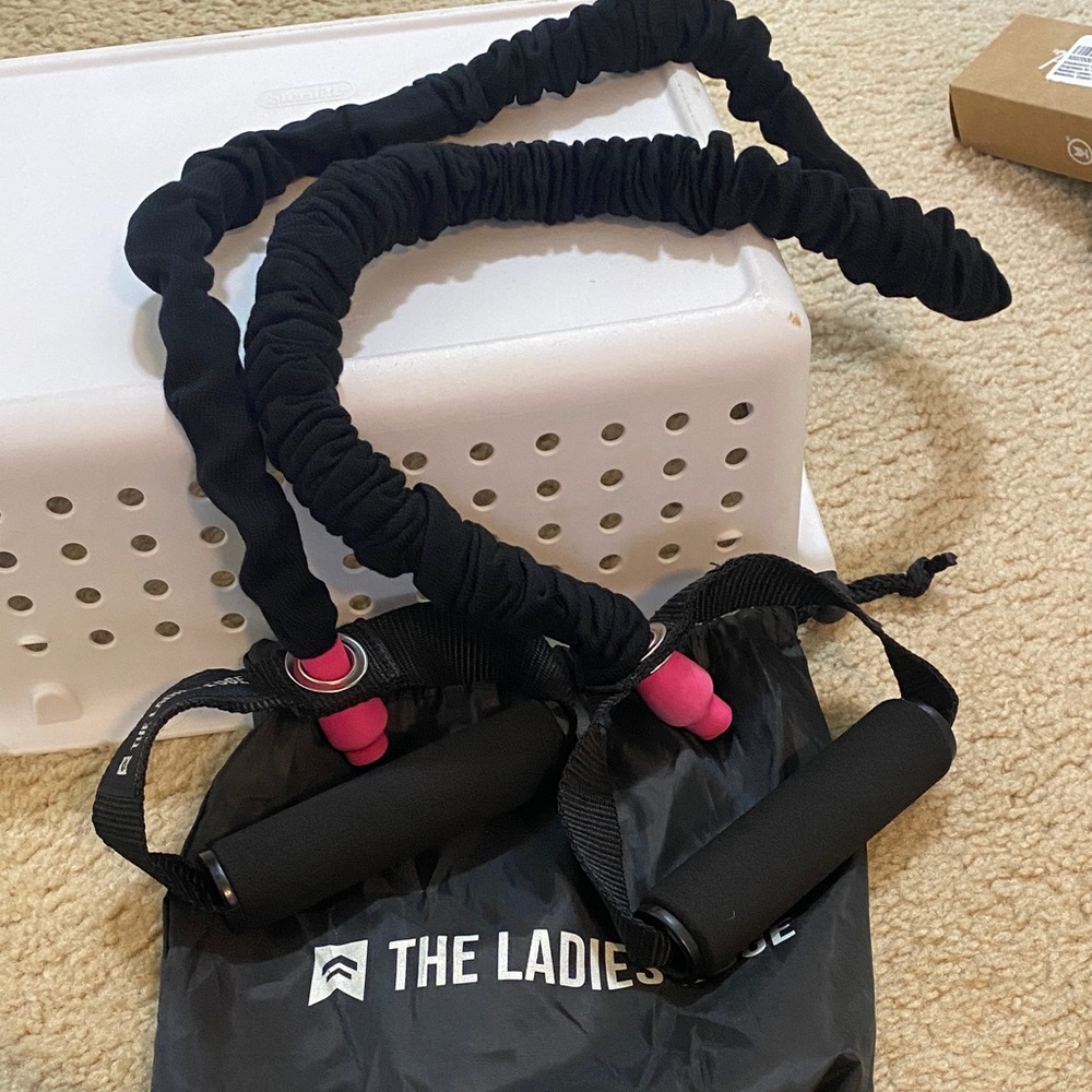Black and Pink Resistance Bands